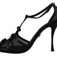 Dolce & Gabbana Elegant Black Stiletto Heeled Sandals