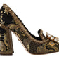 Dolce & Gabbana Elegant Gold Jacquard Brocade Pumps