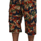 Dolce & Gabbana Italian Designer Multicolor Cargo Shorts