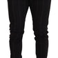 Dolce & Gabbana Elegant Black Striped Chino Pants