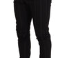 Dolce & Gabbana Elegant Black Striped Chino Pants