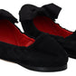 Dolce & Gabbana Elegant Black Suede Ballet Flats