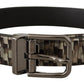 Dolce & Gabbana Elegant Leather Silver Buckle Belt