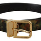 Dolce & Gabbana Elegant Leather Belt with Bronze Buckle