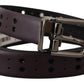 Dolce & Gabbana Burgundy Elegance Leather Belt