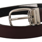 Dolce & Gabbana Elegant Leather Belt with Silver Metal Buckle