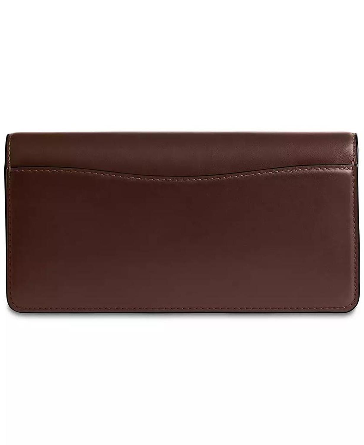 Refined Leather Essential Long Wallet on Chain