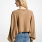 Wool Dolman-Sleeve Sweater