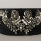 Dolce & Gabbana Elegant Rhinestone-Embellished Silk Belt