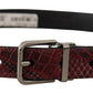 Dolce & Gabbana Elegant Red Exotic Leather Belt