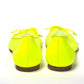 Christian Louboutin Fluro Yellow Flat Point Toe Shoe