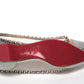 Christian Louboutin Silver Flat Point Toe Shoe