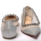 Christian Louboutin Silver Flat Point Toe Shoe