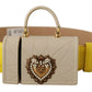 Dolce & Gabbana Chic Yellow Leather Belt with Headphone Case