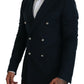 Dolce & Gabbana Elegant Cashmere-Silk Blend Blue Blazer