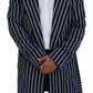 Dolce & Gabbana Elegant Striped Silk Blend Robe