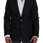 Dolce & Gabbana Elegant Dark Blue Martini Blazer