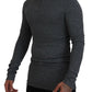 Dolce & Gabbana Elegant Dark Gray Pullover Sweater