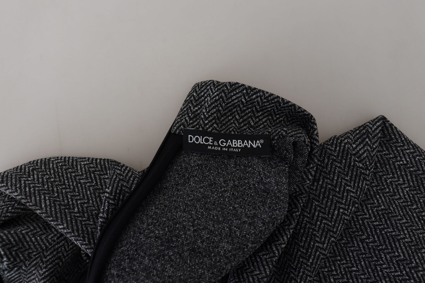 Dolce & Gabbana Elegant Dark Gray Pullover Sweater