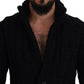 Dolce & Gabbana Elegant Black Wool-Cashmere Blend Cardigan