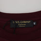 Dolce & Gabbana Elegant Maroon Crew Neck Casual Tee