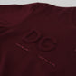 Dolce & Gabbana Elegant Maroon Crew Neck Casual Tee