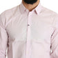 Dolce & Gabbana Elegant Slim Fit Pink Dress Shirt