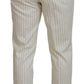 Dolce & Gabbana Elegant Off White Double Breasted Suit