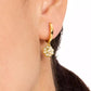 Heritage Bloom Huggie Drop Earrings