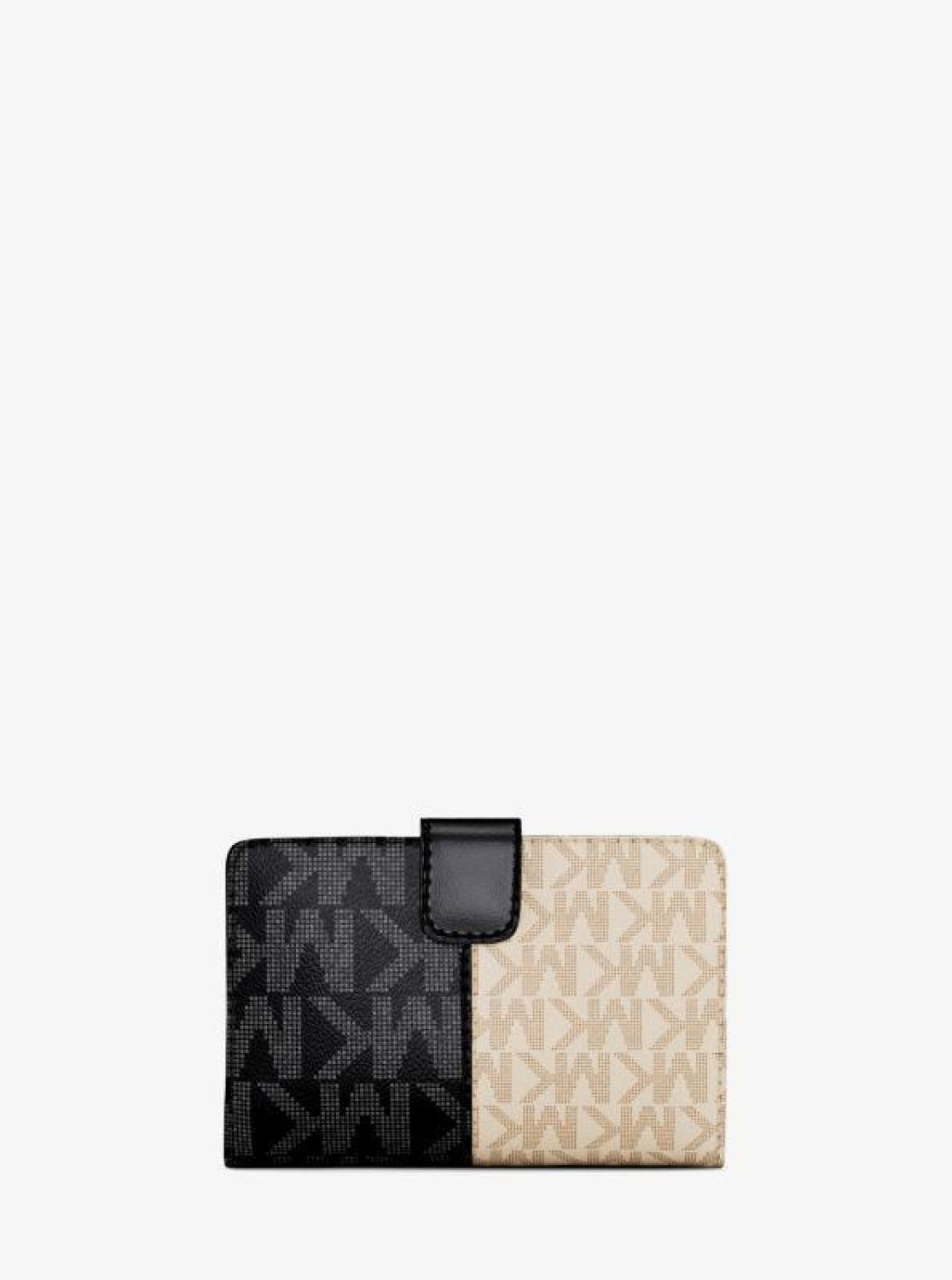 Jet Set Medium Two-Tone Logo Wallet