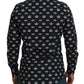 Dolce & Gabbana Elegant Slim Fit Crown Print Formal Shirt