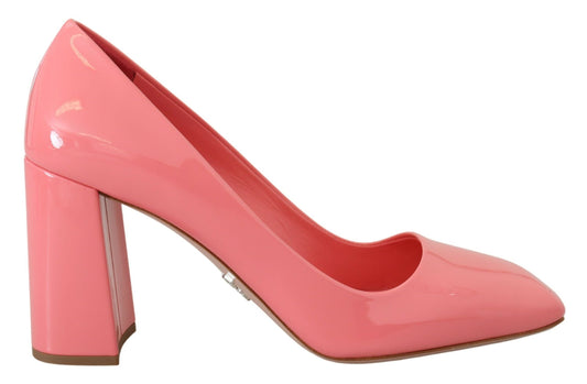 Prada Elegant Square Toe Pink Heels