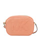 Michael Kors Jet Set Travel Medium Sherbert Leather Oval Camera Crossbody Bag