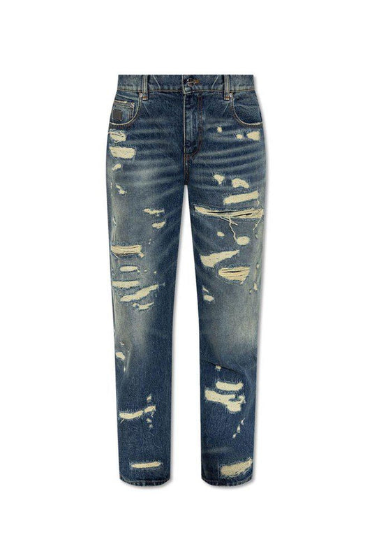 Marc Jacobs The Rip And Repair Straight-Leg Jeans