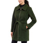 Petite Belted Zip-Front Coat, Created for Macy's