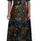 Dolce & Gabbana Sicilian Elegance Long Silk Dress