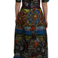 Dolce & Gabbana Sicilian Elegance Long Silk Dress