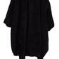 Dolce & Gabbana Elegant Black Cashmere Blend Overcoat Jacket