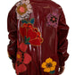 Dolce & Gabbana Maroon Floral Luxe Jacket