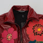 Dolce & Gabbana Maroon Floral Luxe Jacket