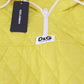 Dolce & Gabbana Elegant Yellow Hooded Jacket