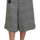 Dolce & Gabbana Elegant High Waist Plaid Midi Pants