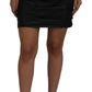 Dolce & Gabbana Chic High Waist A-Line Leather Mini Skirt