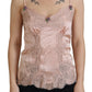 Dolce & Gabbana Elegant Pink Silk Lingerie Top