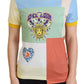 Dolce & Gabbana Patchwork Print Cotton Crewneck Tee