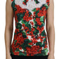 Dolce & Gabbana Chic Floral Print Tank Top Vest