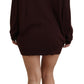 Dolce & Gabbana Chic Maroon V-Neck Wool Cardigan