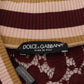 Dolce & Gabbana Multicolor V-Neck Pullover Sweater