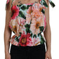 Dolce & Gabbana Elegant Floral Print Sleeveless Tank Top