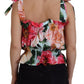 Dolce & Gabbana Elegant Floral Print Sleeveless Tank Top